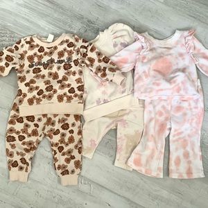 LOT 12 month girl sweat suits